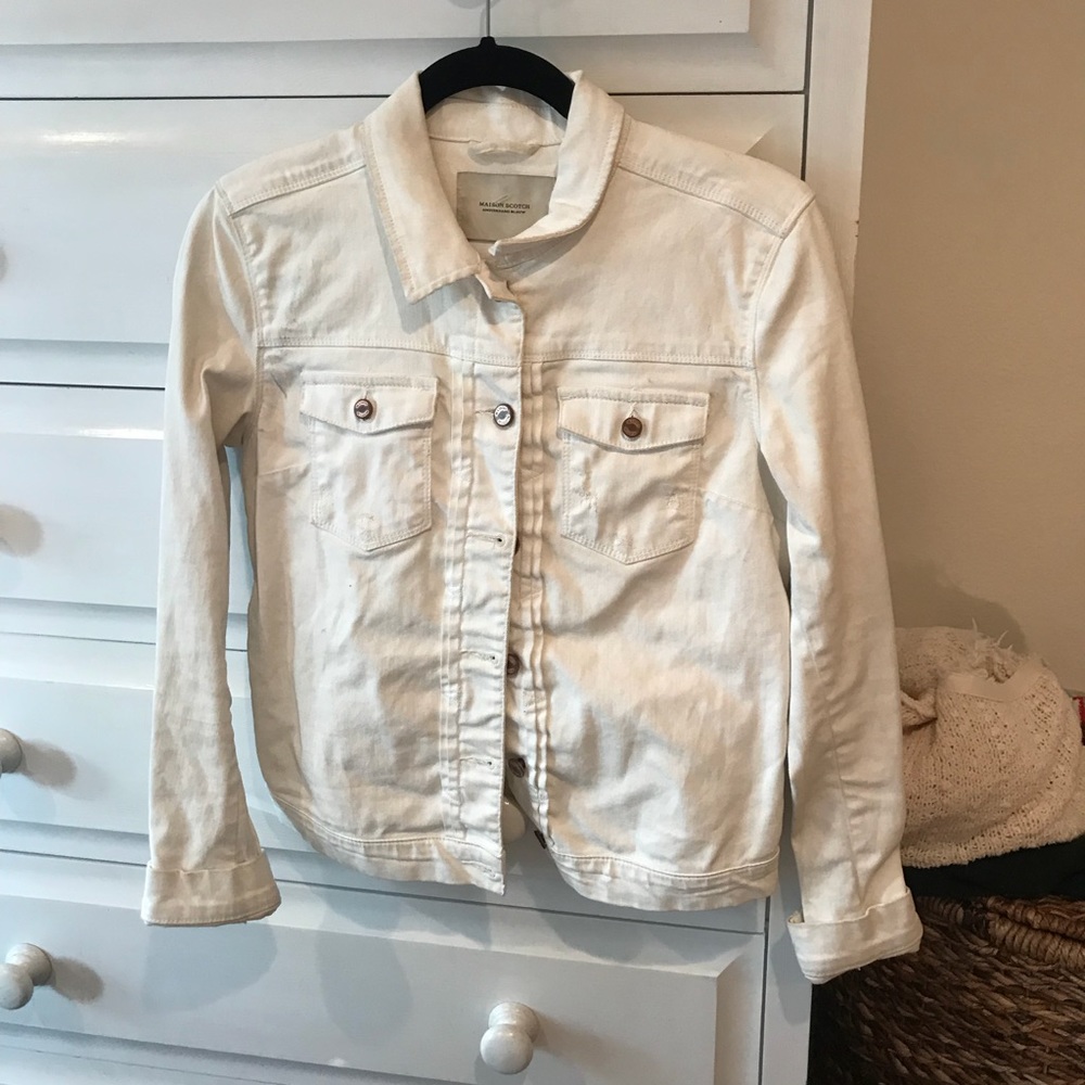 Maison Scotch white vintage denim jacket - S